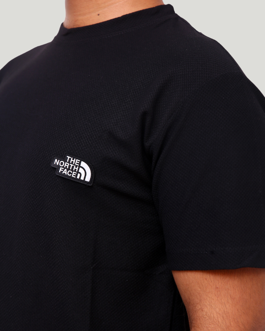 Classic Popcorn Knit Tee – Black & White