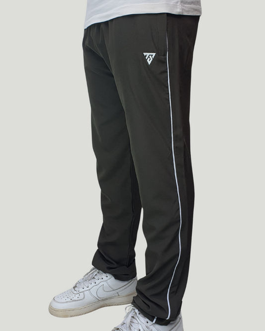 Unisex Straight Fit Piping Trouser – Olive Green
