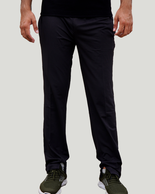 Unisex Loose Fit Slit Trouser – Black