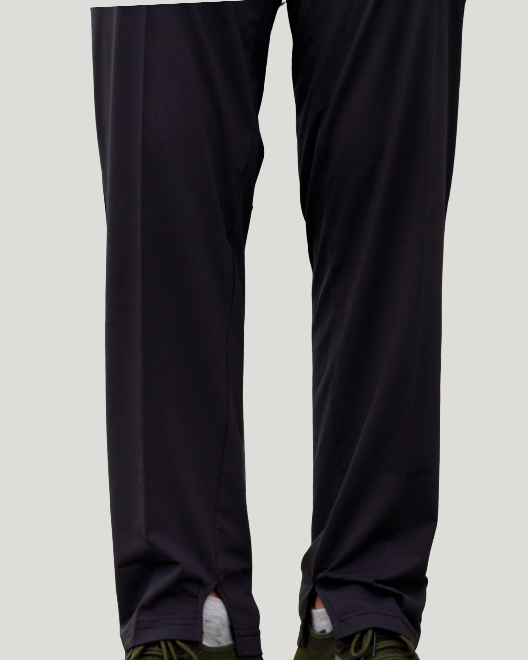 Unisex Loose Fit Slit Trouser – Black