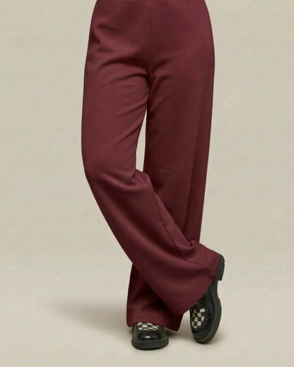 Wide Flow Pant – Maroon