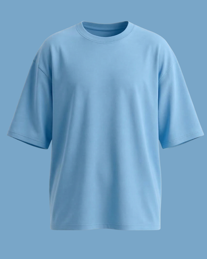 Essential Oversized Tee – Sky Blue