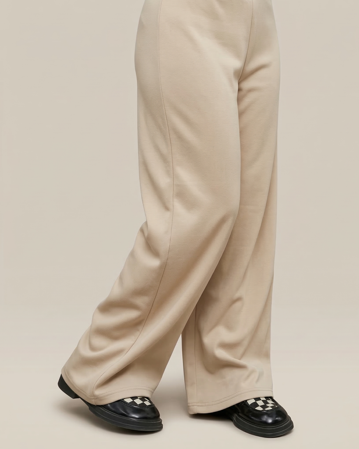 Wide Flow Pant – Beige
