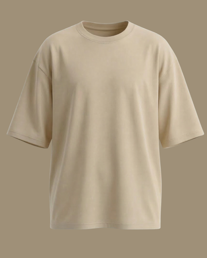 Essential Oversized Tee – Beige