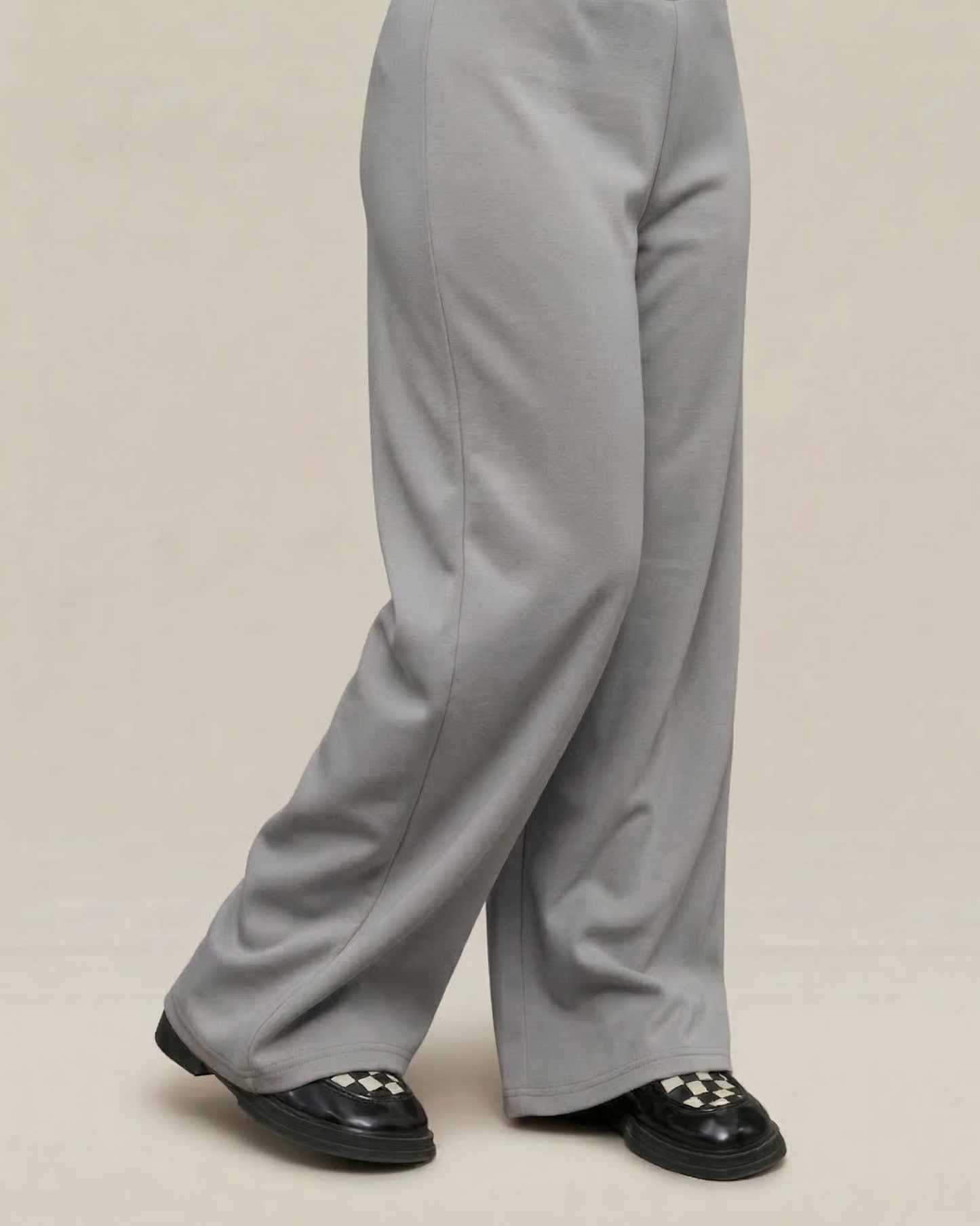 Wide Flow Pant – Mid Grey