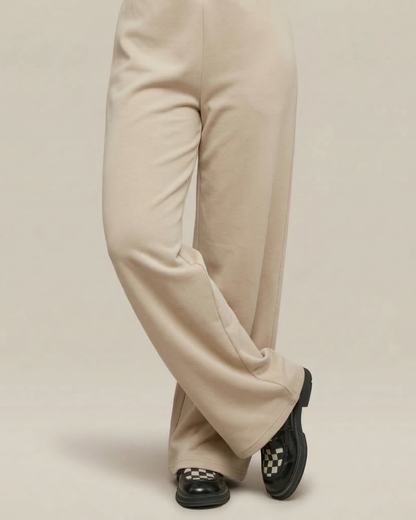 Wide Flow Pant – Beige