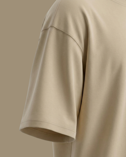 Essential Oversized Tee – Beige
