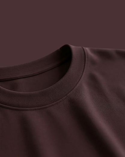 Essential Oversized Tee – Chocolate Brown