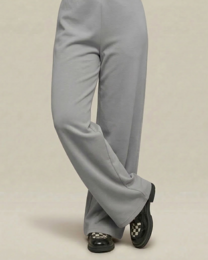Wide Flow Pant – Mid Grey
