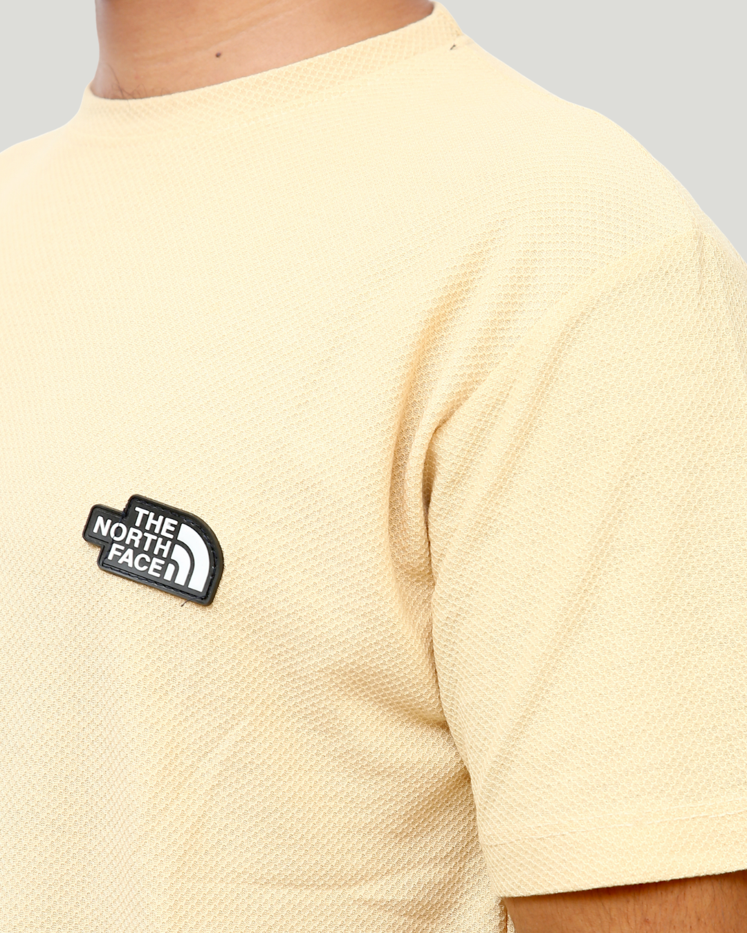 Classic Popcorn Knit Tee – Beige