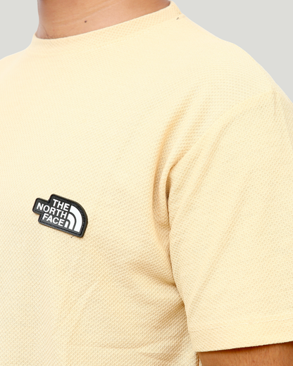 Classic Popcorn Knit Tee – Beige