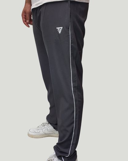 Unisex Straight Fit Piping Trouser – Grey