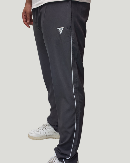 Unisex Straight Fit Piping Trouser – Grey