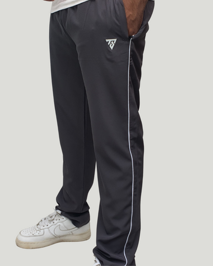 Unisex Straight Fit Piping Trouser – Grey