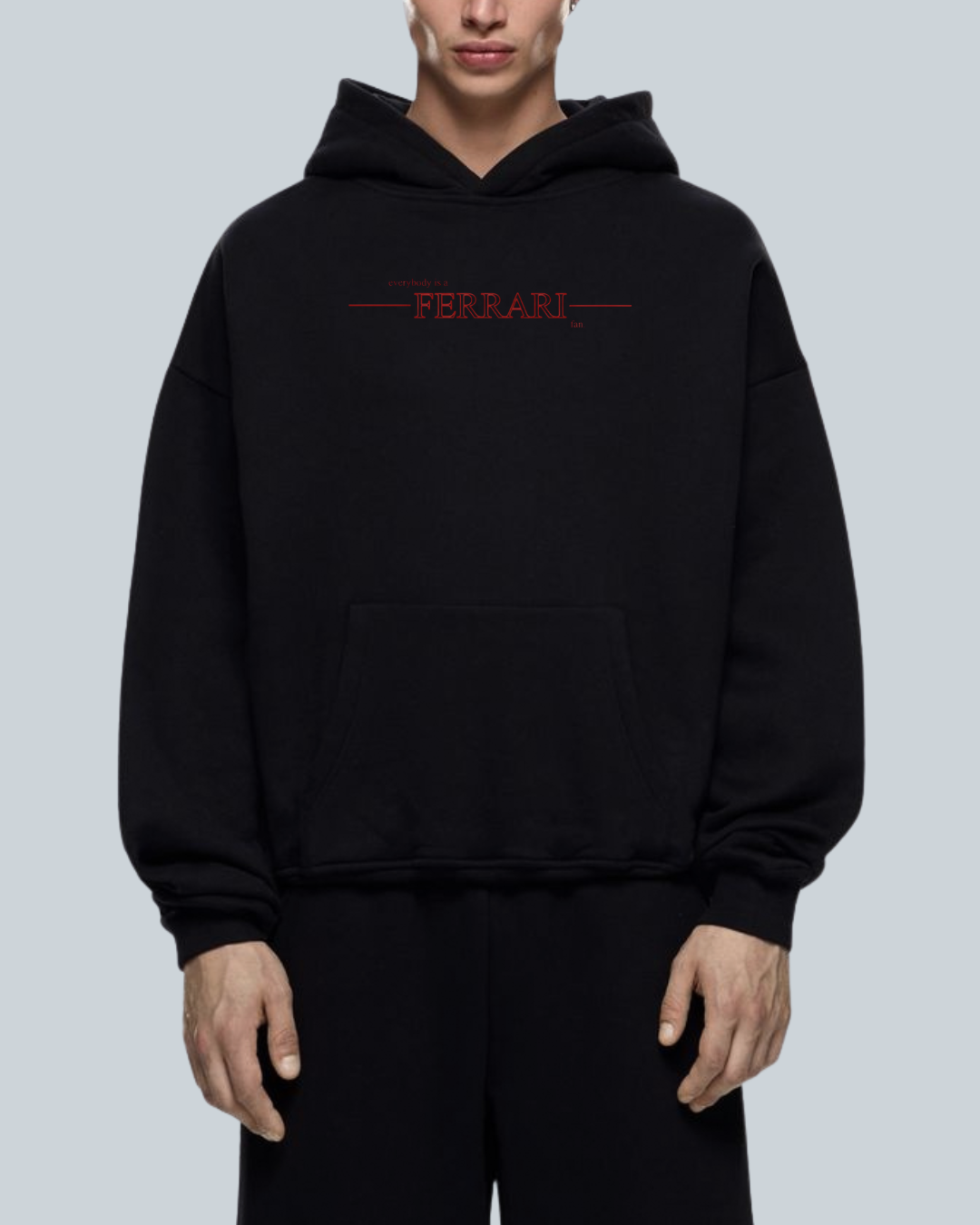 Oversize Hoodie – Rosso Spirit