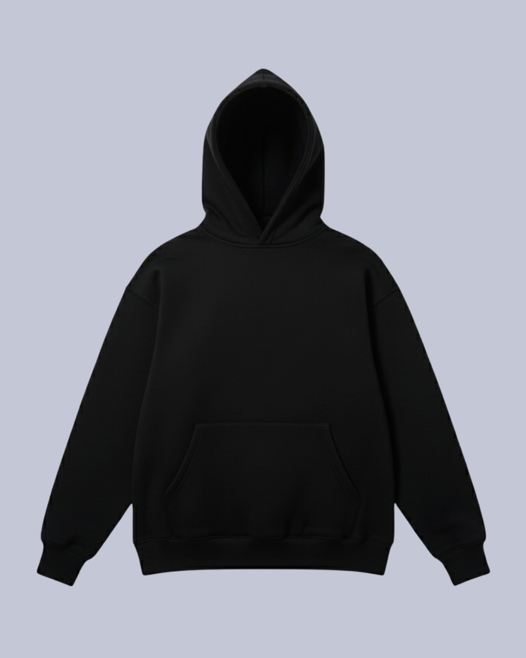 Oversize Basic Hoodie – Black
