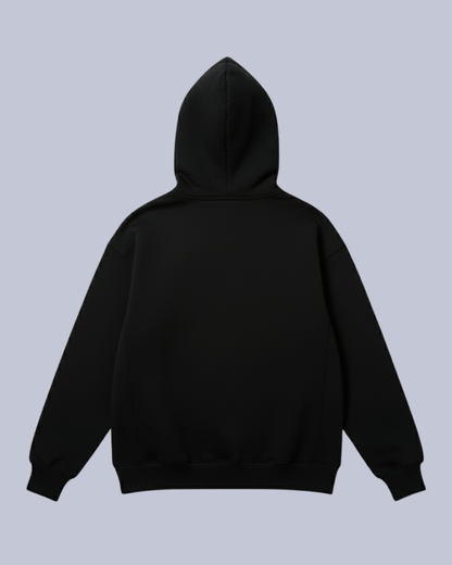 Oversize Basic Hoodie – Black