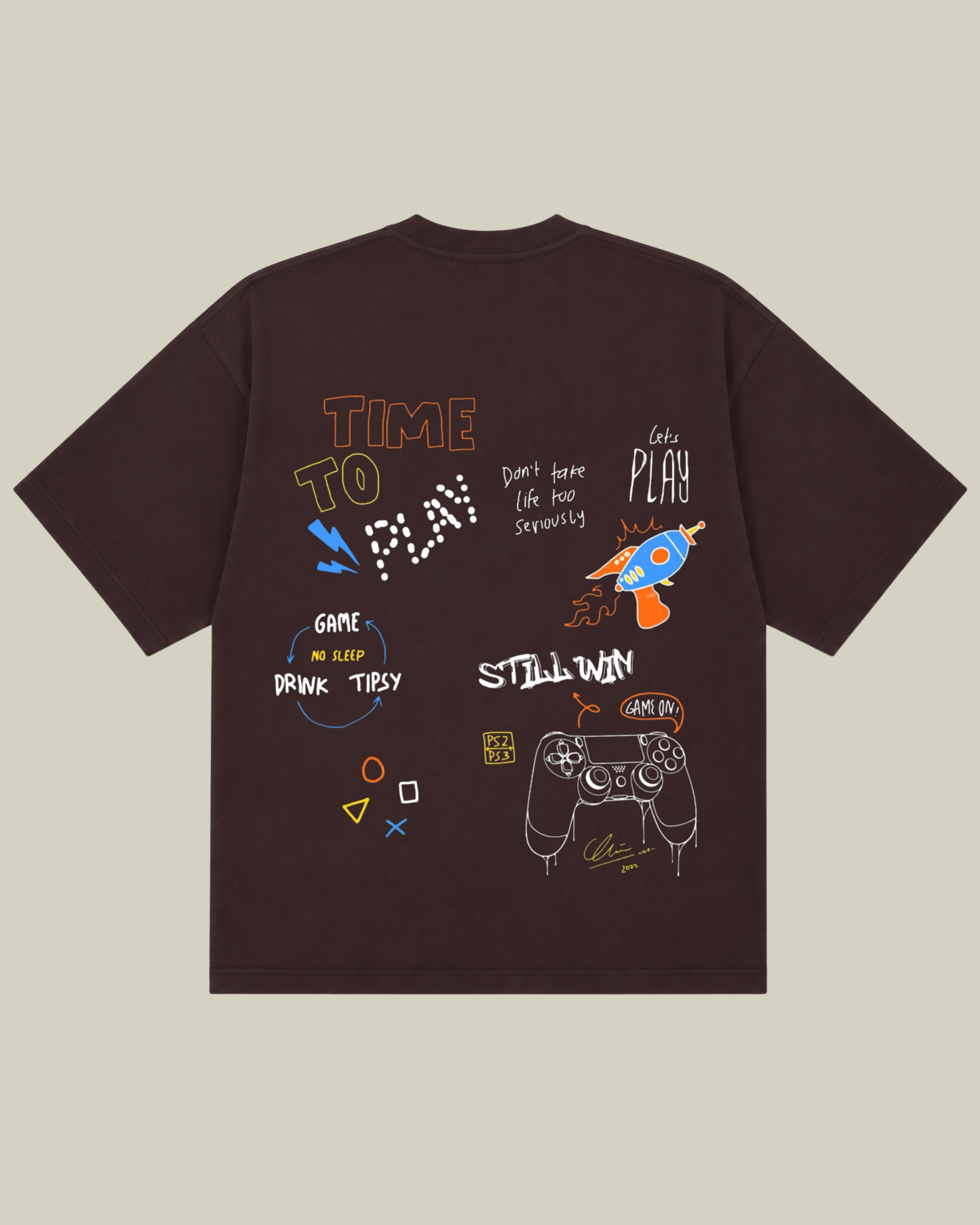 Arcade Chaos Oversized Tee