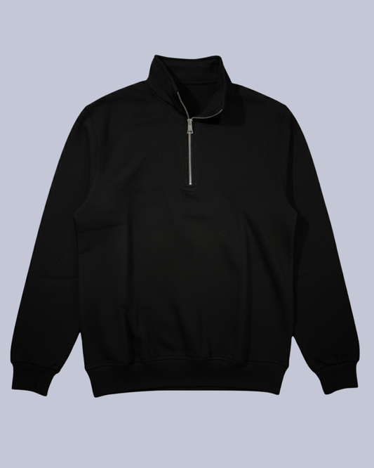 Quarter-Zip Mockneck – Black