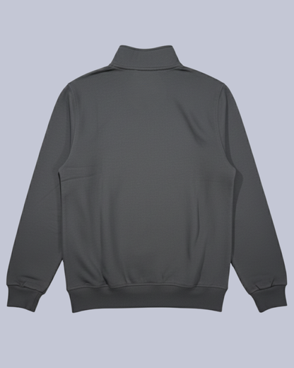 Quarter-Zip Mockneck – Charcoal Grey