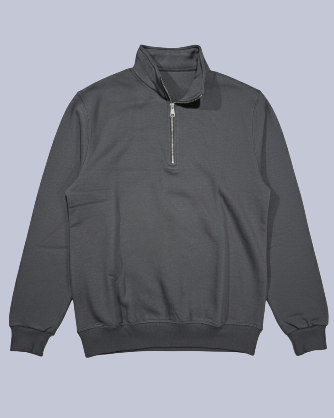 Quarter-Zip Mockneck – Charcoal Grey