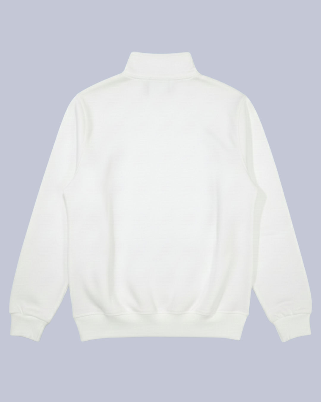 Quarter-Zip Mockneck – White