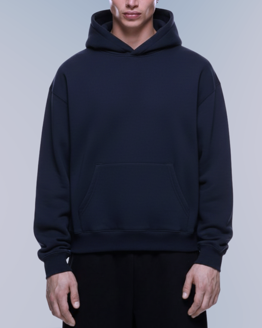 Oversize Basic Hoodie – Midnight Navy