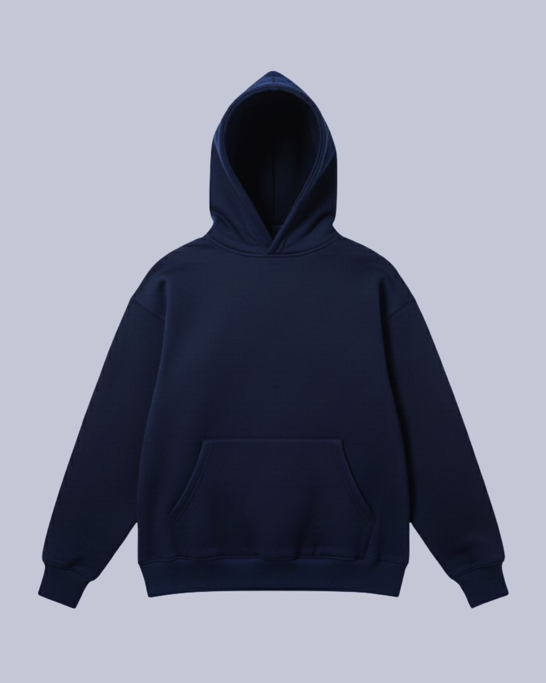 Oversize Basic Hoodie – Midnight Navy