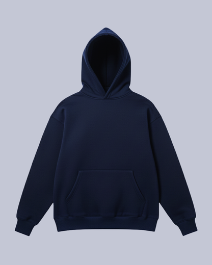 Oversize Basic Hoodie – Midnight Navy