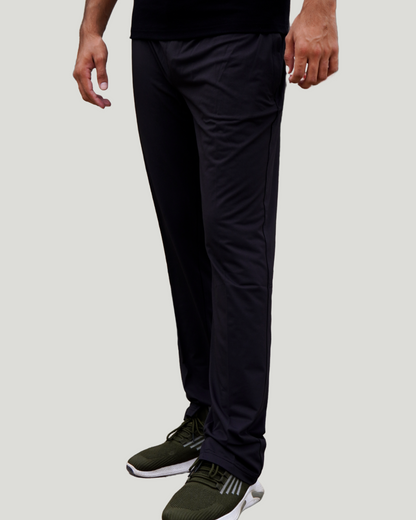 Unisex Loose Fit Slit Trouser – Black