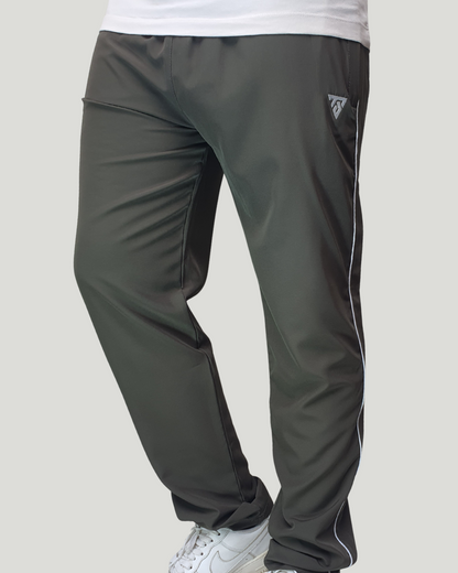 Unisex Straight Fit Piping Trouser – Olive Green