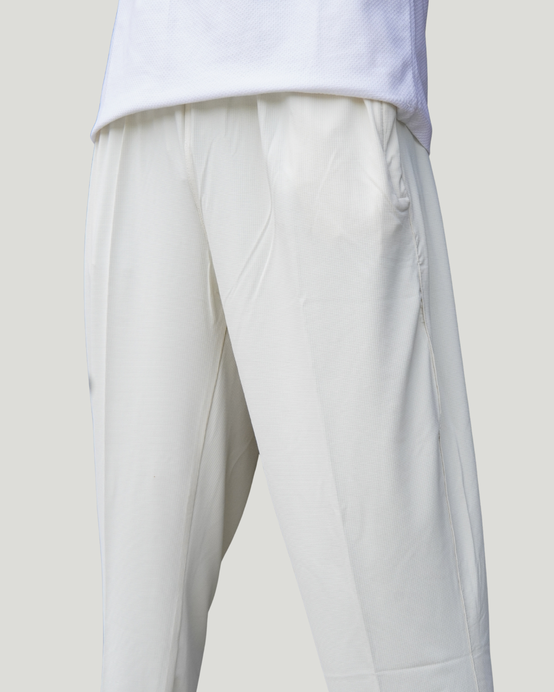 Unisex Loose Fit Slit Trouser – Off White