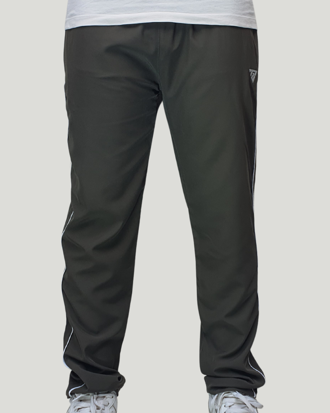 Unisex Straight Fit Piping Trouser – Olive Green