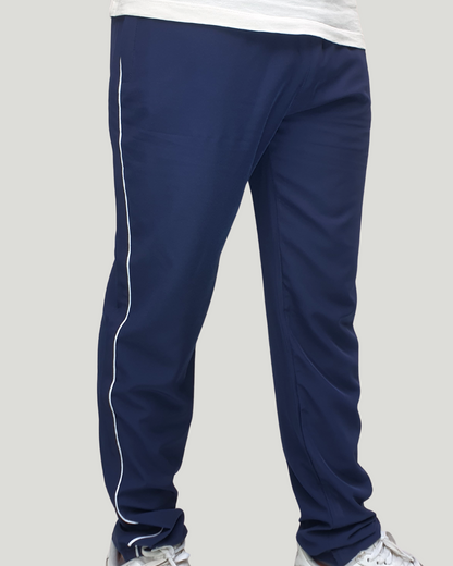 Unisex Straight Fit Piping Trouser – Navy Blue