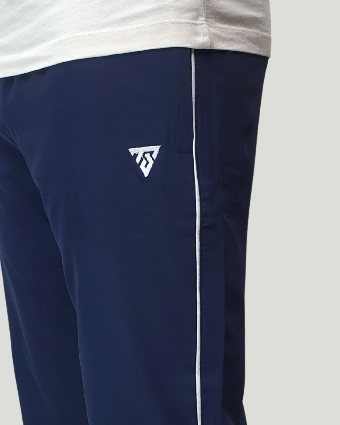 Unisex Straight Fit Piping Trouser – Navy Blue