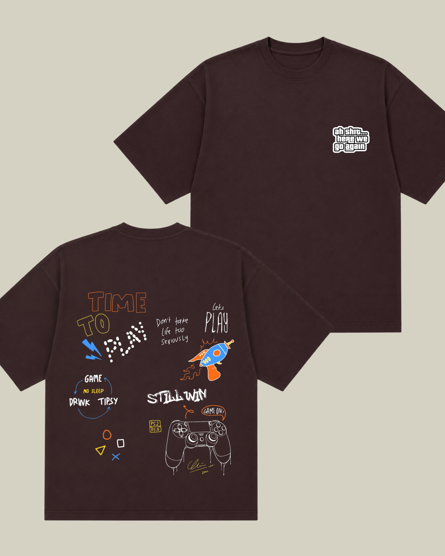 Arcade Chaos Oversized Tee