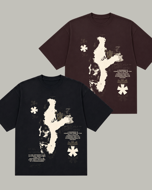 Fragmented Reality Oversized Tee
