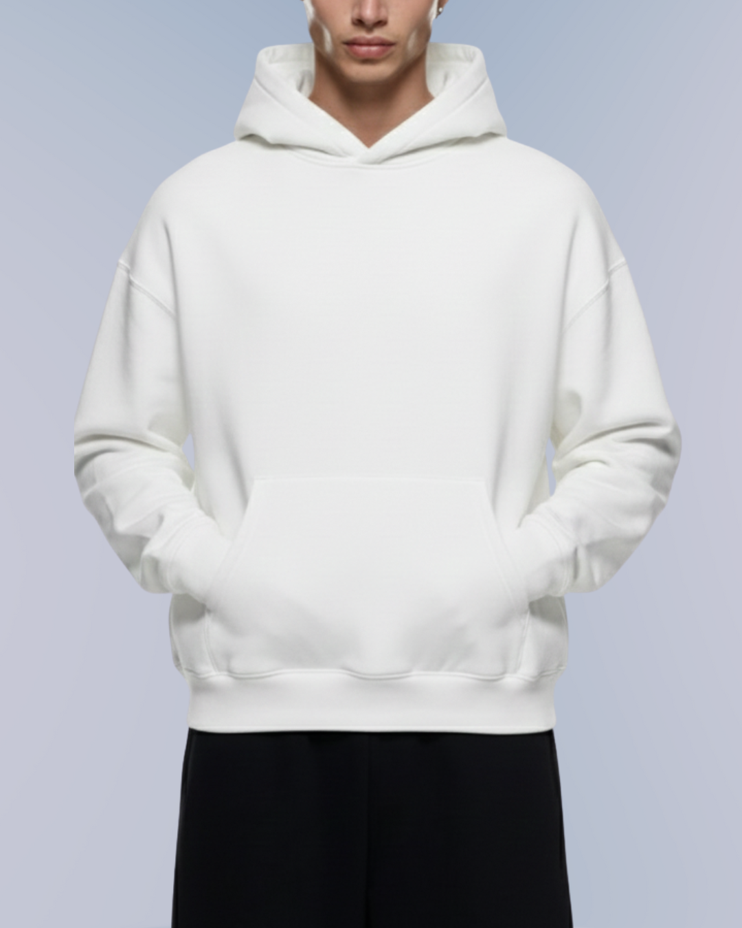 Oversize Basic Hoodie – Off White
