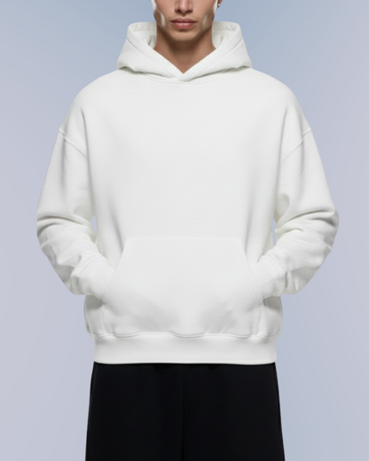 Oversize Basic Hoodie – Off White