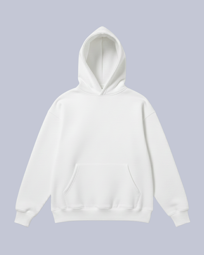 Oversize Basic Hoodie – Off White