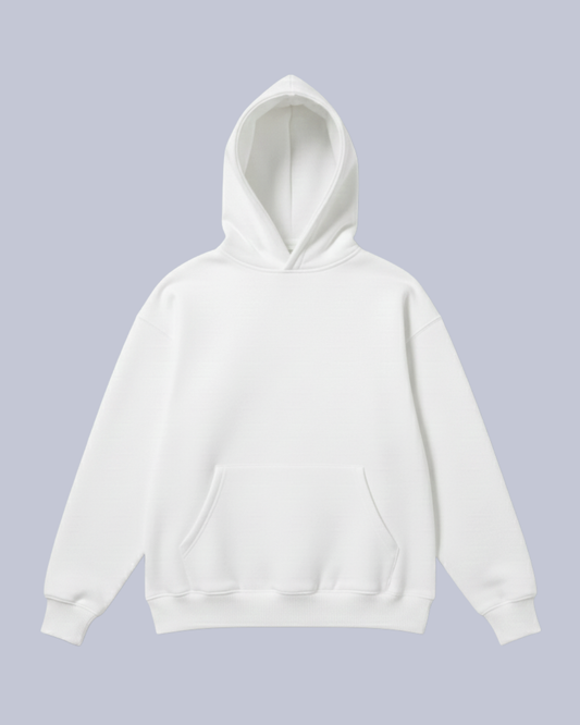 Oversize Basic Hoodie – Off White