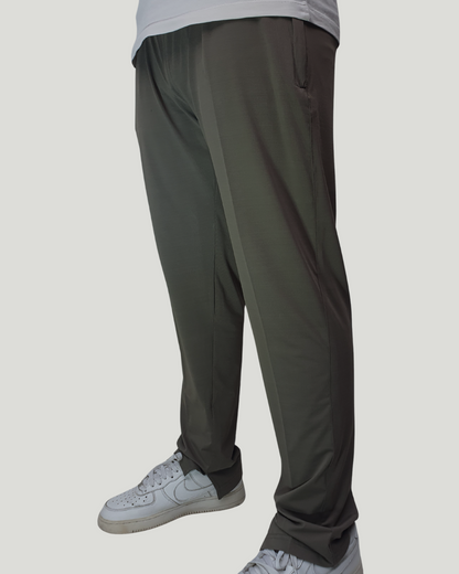 Unisex Loose Fit Slit Trousers – Khaki