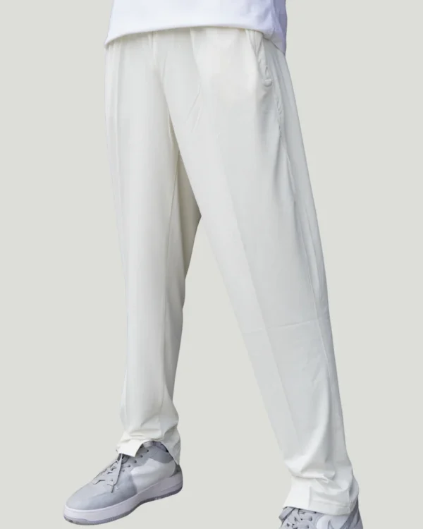 Unisex Loose Fit Slit Trouser – Off White