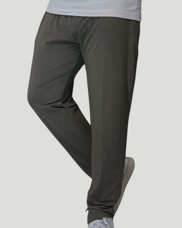 Unisex Loose Fit Slit Trousers – Khaki